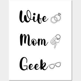 Wife Mom Geek- Older Kid Edition Posters and Art